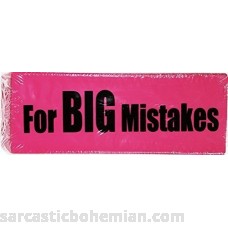 Jumbo Novelty Eraser for BIG Mistakes Pink B00F58H7S0
